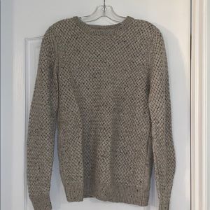 Woven Gray Sweater